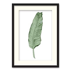 Black Framed Canvas Wall Art Nordic Style Plant Home Artwork Decoration for Living Room, Bedroom - 23x31 inches