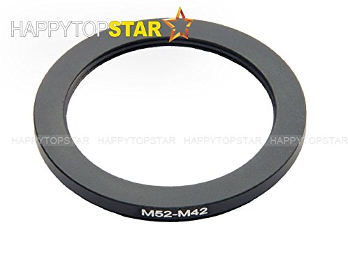Metal M52 to M42 Male to Female 52mm to 42mm M52-M42 Step-Down Coupling Ring Adapter for Lens Filter