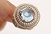 Turkish Handmade Jewelry Round Shape London Blue and Round Cut Topaz 925 Sterling Silver Ring Size Options