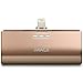 iWALK Link Me 3000mAH Rechargeable Docking Case Friendly Backup Battery for Apple iPhone 6 6 Plus 5s 5c 5 iPad and iPods and all devices with Lightning port - Gold