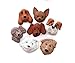 Wholeport Lovely Dogs Puppy Silicone Handmade Fondant Mold Candy Mould DIY Cake Decorating Molds