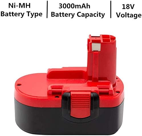 MANUFER 18V 4.0Ah PSR18 batteryfor Bosch Replacement NI-MH Battery GSR18 2607335277 2607335535 2607335227 2607335536 BAT025 BAT038 BAT040 BAT041 BAT180 for Bosch Batter (1Pack) - Image 3
