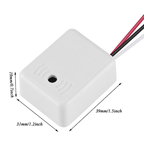 Hakeeta Mini HiFi High Sensitive Preamp Microphone Audio Pickup Device Sound Voice Pickup kit fir CCTV Camera/Security Camera System