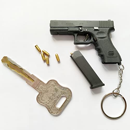Mini Gun Keychain Accessories, Pistol Shape Key Chain, Tactical