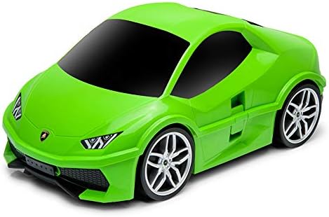 Ridaz Lamborghini Huracan Carry On Hand Lugagge for Kids with Wheels- Children's Luggage, 49 cm, 15 Liters, Green