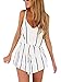 Ruanyu Women's Green Leaf Print Strapless Jumpsuit Overlay Romper Jumpsuit (Medium, White)