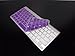 TOP CASE Silicone Cover Skin Compatible with Apple Wireless Keyboard with TOP CASE Mouse Pad (Apple Wireless Keyboard, Purple)
