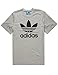 adidas Originals Men's Tops Trefoil Tee, Medium Grey Heather, XX-Large