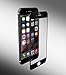 Glass Screen Protector for iPhone 7 and 6 (4.7”) Edge-to-Edge Perfect Fit Tempered Glass with Curved Edges Maximum Scratch Impact and drop protection 9H Strength Clear Ballistic Glass Black