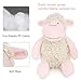 Zooawa Stuffed Animal Plush Toy, Soft Cute Lamb Bedtime Sheep Figure Nursery Toy for Toddlers, Pink, 13