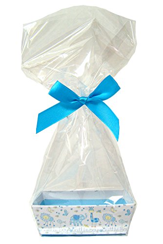 10 X Mini Baby Shower Gift Hamper Kits Little Boy Blue Cardboard