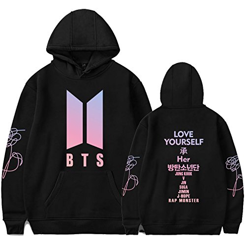 Dolpind BTS Hoodie Sweater V Rap-monster Suga Jin Jimin J-hope Jung Kook Love Yourself Jacket Pullover