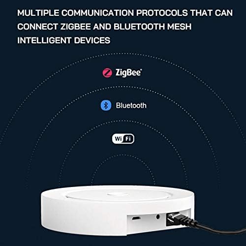 SOLE HOME ZigBee Bluetooth Mesh WiFi 3 en 1 Smart Home Gateway Multi Mode Smart Gateway App Control remoto funciona con Alexa Google Home para dispositivos inteligentes ZigBee