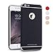 iPhone 6s Case, iPhone 6 Case, MINIMALISM 3 in 1 Ultra Thin and Slim Design Coated Premium Non Slip Surface with Excellent Grip Case Fit for iPhone 6 (4.7'')(2014) and iPhone 6S (4.7'')(2015) - Black