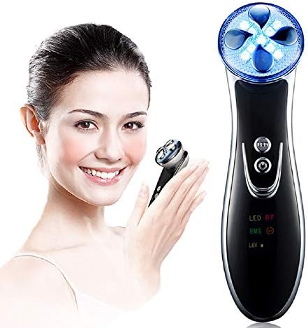 5 in 1 Mesotherapy RF Radio Frequency Facial LED Photon Skin Care Device Face Lifting Tighten Eye Face Care Tool (Without Retail Box)