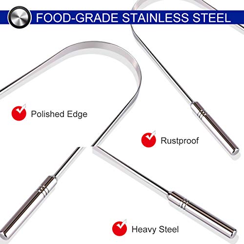 4 Tongue+Scraper+Pack+Stainless+Rustproof
