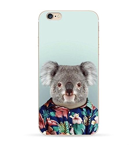 iPhone 6S/6 Case(4.7inch),Blingy’s® Funny Animal Series TPU Bumper+Aesthetic Print Hard PC Back Cover Protective Flexible Case for iPhone 6S/6 (Koala Bear)