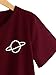 SweatyRocks Women's Casual Short Sleeve Print Crop Top T Shirt Summer Tees Letter Burgundy S