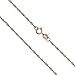 Honolulu Jewelry Company 14K Solid Rose Gold Singapore Twisted Curb Chain 16