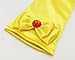 Alead Girls Long Satin Princess Dress Up Diamonds Bows Gloves for Kids (Yellow)