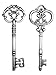 20PCS Assorted Large Vintage Skeleton Keys (2 Styles) - 3 1/4