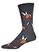 Socksmith Mens Crew Socks "Buffalo Wings" Charcoal Heather - One Size