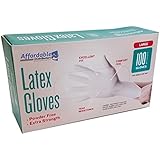 Disposable Gloves By Affordable Distributors - Latex Rubber Gloves The Ideal Food Service Gloves, Size large