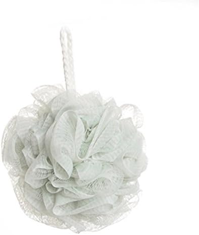 Cdet 1X Foam Bubble Bath Ball Ultra Soft Bath Shower Brush Skin Massage Back Rubbing Scrubber Spa Bathroom Accessories with Hanging Rope Blue