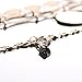 Lariatneck Layered Choker Necklace Gold Multilayer Necklace for Women Coin Pendant Chain Choker Set of 2