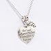 Tinksky Heart Charm Necklace Mom Daughter Jewelry Best Mother's Day Gifts from Daughter, The Love Between Mother and Daughter is Forever
