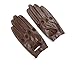 Ambesi Women's Traditional Nappa Leahter Driving Gloves Brown L