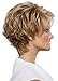 Diy-Wig Beautiful Short Fluffy Full Hair Synthetic Wigs for Elegant Women Over 40 Daily Wear (Light Gold)
