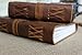 Antique Dark Brown Crazy-Horse Leather Journal (Handmade) - Leather Cord Coptic Bound and leather tie closure -SPECIAL OFFER NOW + 10% OFF!
