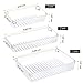 Puroma Desk Drawer Organizer Trays with 3-Size Versatile Drawer Dividers 6 Organizers Storage Bins for Makeup Utensil Dresser Bedroom Bathroom Kitchen Office