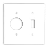 Leviton 88007 2-Gang 1-Toggle 1-Single 1.406-Inch