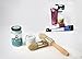 Gizmomate Chalk Paint & Wax Brush (Set of 2), New Tapered Ergonomic Design, Natural Bristles for Extra Detail and Tight Corners - Professional Furniture Round Waxing Brush