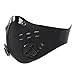 Activated Carbon N99 PM2.5 Dust Mask Anti Pollution Safety Half Face Mask Sports Mask with Filter Cotton Sheet and Valves for Cycling, Running
