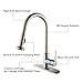 HOMELODY Commercial Brushed Nickel Kitchen Faucet, cUPC Certificated Kitchen Faucets with Pull Down Sprayer, Single Handle Kitchen Sink Faucet with Deck Plate, High Arc Pull Down Kitchen Faucet