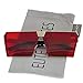 Elite Oversized Flat Top Metal Square Sleek Retro Mirrored Oceanic Lens Sunglasses (Red, 66)