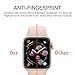 [2-Pack] Apple Watch Serie 4 44MM Screen Protector, EcoPestuGo [9H Hardness] [Anti-Scratches] [Anti-Fingerprint] Tempered Glass Screen Protector Film Compatible Watch Serie 4 44MM [Black]