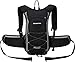 Insulated Hydration Backpack with 2L BPA FREE Bladder - Keeps Liquid Cool up to 5 Hours – Waterproof pack for Running, Hiking, Cycling, Camping (Black/grey - With Waist Pack)