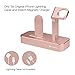 iVAPO Apple Watch Series 3 Stand 2 in 1 Aluminum Apple Watch Dock iPhone Station for Apple Watch Series 3/2/1/Nike+ and iPhone X/8/8 Plus/7/7Plus/6s/6s Plus/5 Rose Gold
