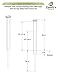3ft Tall (1 Post) Fence Finishing Post For WamBam Newport No Dig White Picket Fence, Easy Install Outdoor Fence for Backyard or Patio, Outdoor Fencing, No Dig Fence Panels, ZP19003