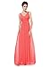 Ever-Pretty Elegant V-Neck Casual Dresses for Women 16US Coral