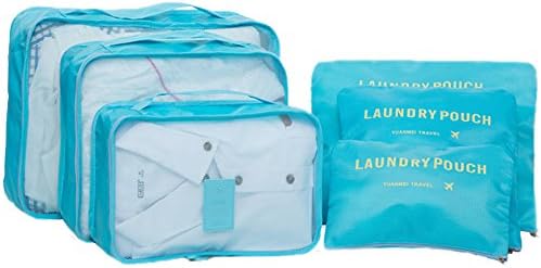 6 Set Travel Luggage Organizer, Multi-functional Clothing Sorting Packages,Travel Packing Pouches, Luggage Organizer Pouch