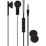 New Original OEM HTC Black Wired Stereo Headset Headphone Earphone Earbud with Remote Controller,Mic, 36H00880-04M