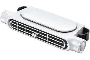 GENERIC Car Fan Car Seat Fan with 3 Speeds, USB Powered Fan for Car, Car Fans That Blow Cold Air, Car Fans for Backseat for Kids Car Exhaust Fan, Car Ac for Sedan SUV/Jeep/Truck (White)