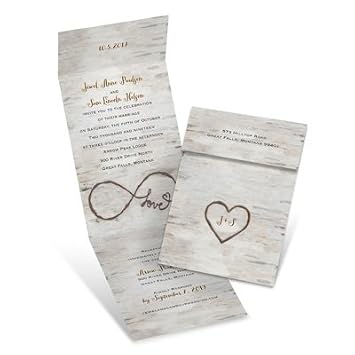  Birch Beauty Invitation With Online Reply