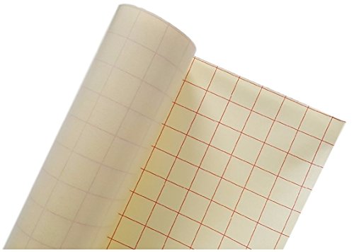 VinylxSticker CLEAR 12" X 8' (Foot) Roll Transfer Paper Tape with Grid - Perfect Alignment of Cameo or Cricut Self Adhesive Vinyl for Decals, Signs, Walls, Windows and Other Smooth Surfaces