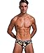Arjen Kroos Men's Jockstrap Underwear Mesh Athletic Supporter Cotton Jock Strap Briefs,BLACK-AK7025,X-Large